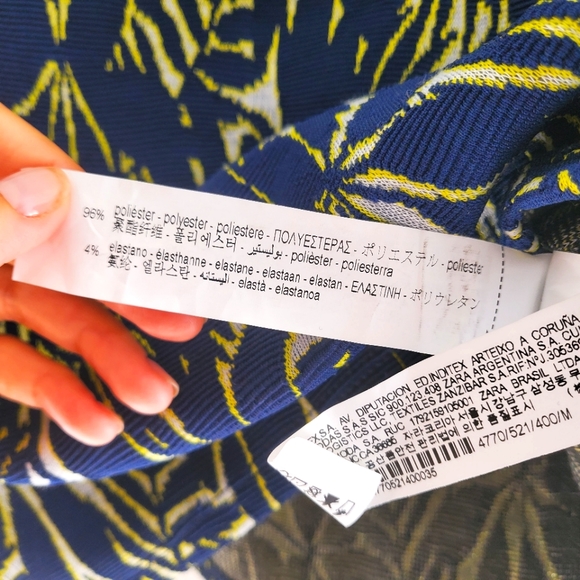 Zara jewel point navy crop top - Picture 6 of 6